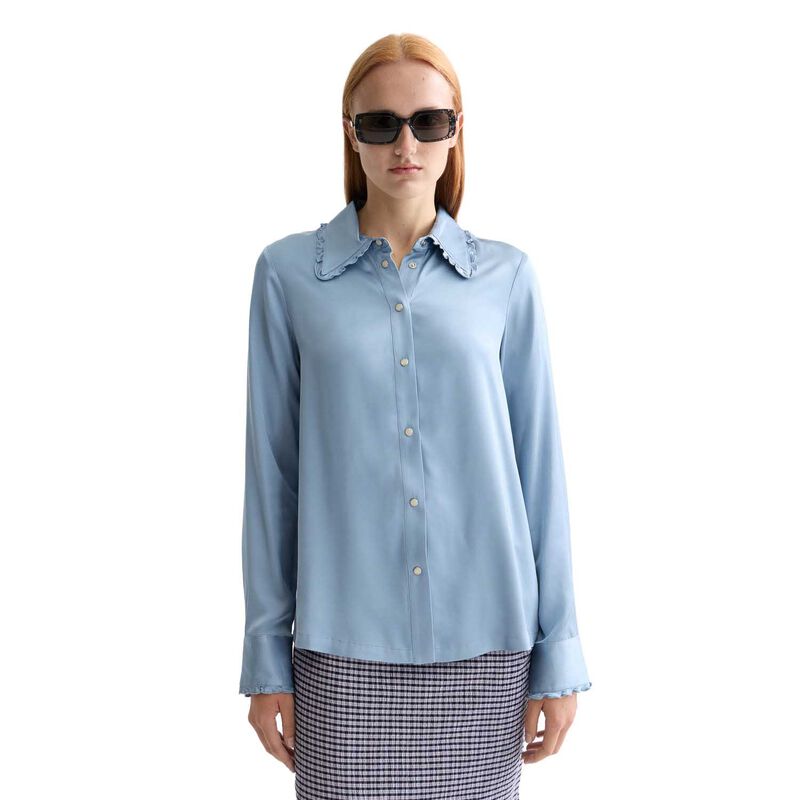 Scotch & Soda Regular Fit Shirt With Ruffle image number 0